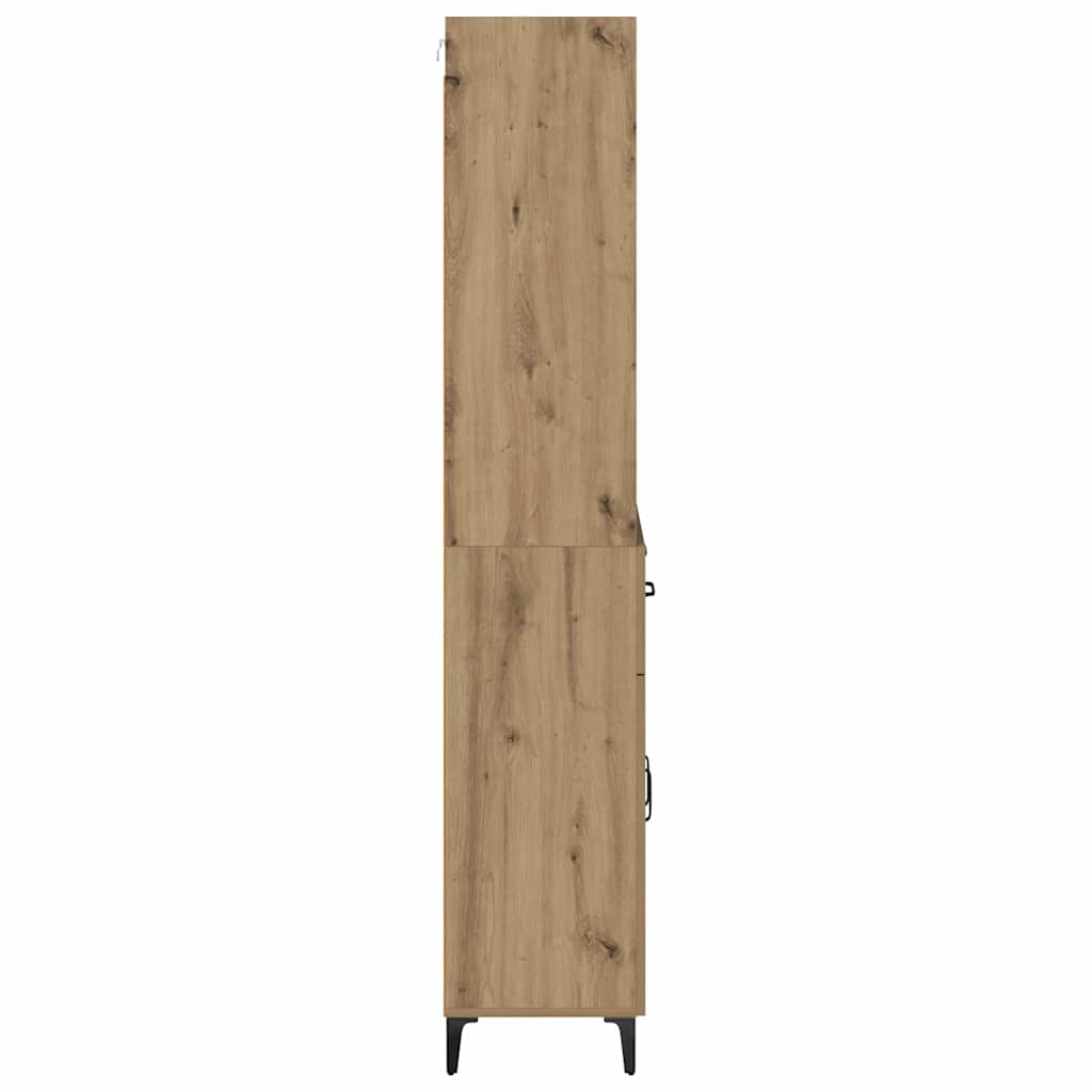 Highboard Artisan-Eiche 69,5 x 34 x 180 cm Holzwerkstoff