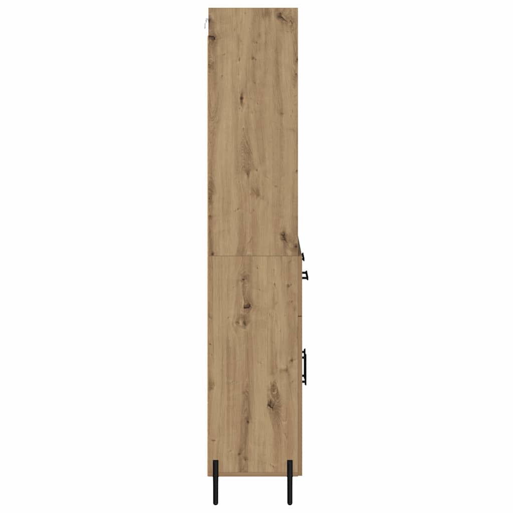 Highboard Artisan-Eiche 69,5 x 32,5 x 180 cm Holzwerkstoff