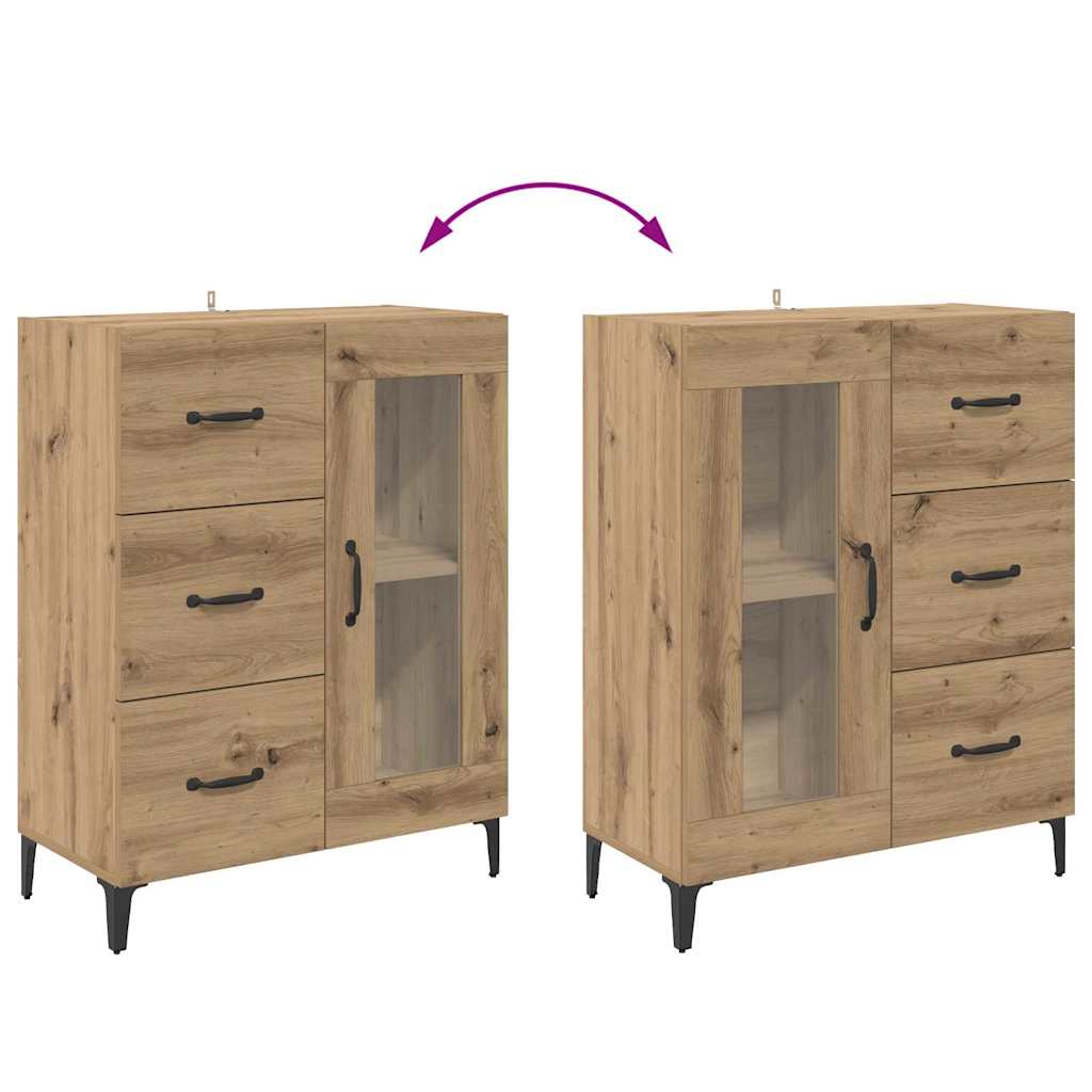 Highboard Artisan-Eiche 69,5 x 34 x 180 cm Holzwerkstoff