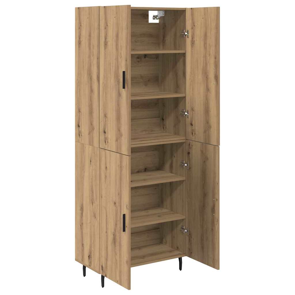 Highboard 2 pcs Artisan-Eiche 69,5 x 34 x 180 cm Holzwerkstoff