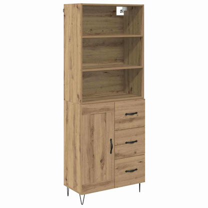 Highboard 2 stk. Artisan-Eiche 69,5 x 34 x 180 cm