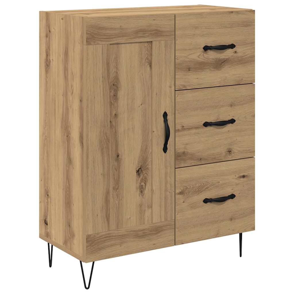 Highboard 2 stk. Artisan-Eiche 69,5 x 34 x 180 cm
