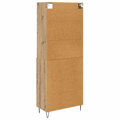 Highboard 2 stk. Artisan-Eiche 69,5 x 34 x 180 cm