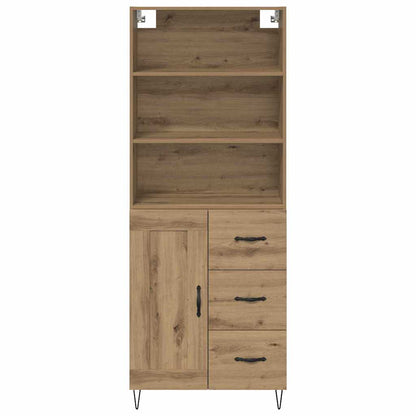 Highboard 2 stk. Artisan-Eiche 69,5 x 34 x 180 cm