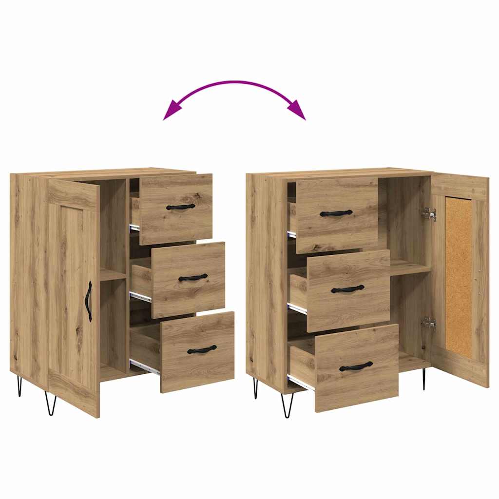 Highboard 2 stk. Artisan-Eiche 69,5 x 34 x 180 cm