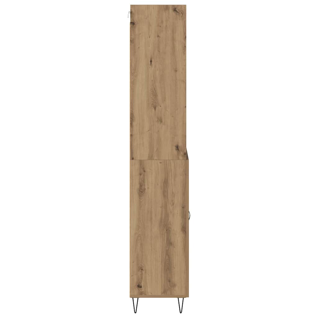Highboard 2 stk. Artisan-Eiche 69,5 x 34 x 180 cm