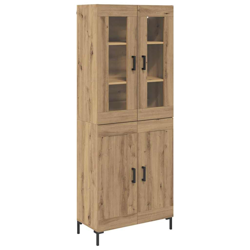 Highboard 2 pcs Artisan-Eiche 69,5 x 34 x 180 cm Holzwerkstoff