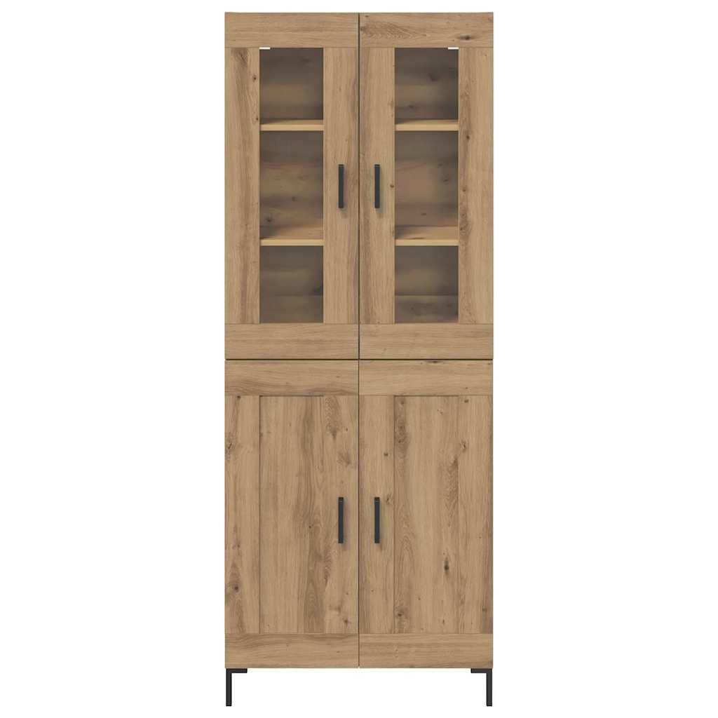 Highboard 2 pcs Artisan-Eiche 69,5 x 34 x 180 cm Holzwerkstoff