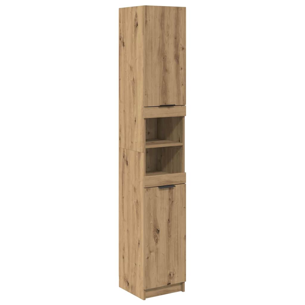 Badezimmerschrank-Set 3 Stk. Artisan-Eiche 32 x 34 x 188,5 cm