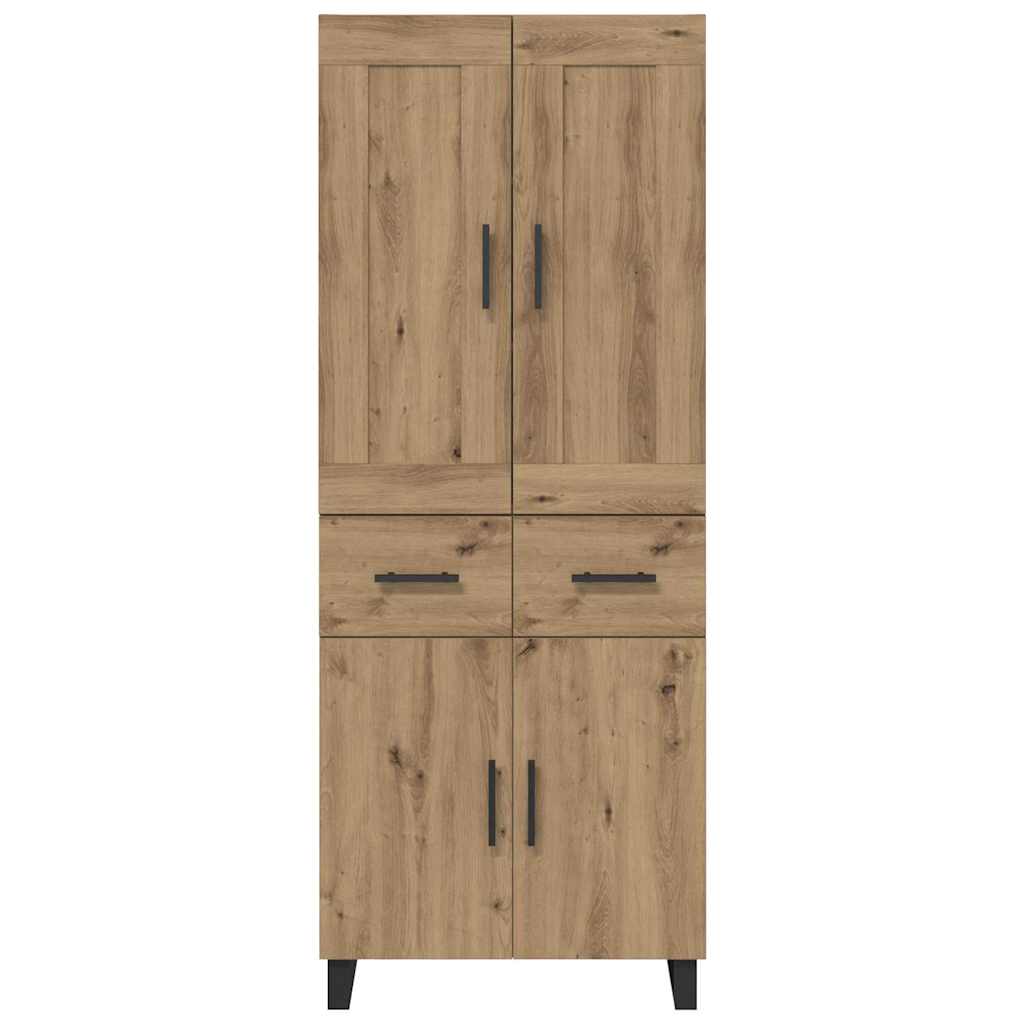 Highboard 2 stk. Artisan-Eiche 69,5 x 34 x 180 cm