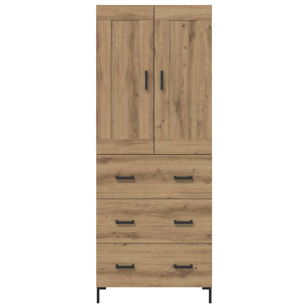 Highboard 2 stk. Artisan-Eiche 69,5 x 34 x 180 cm Holzwerkstoff