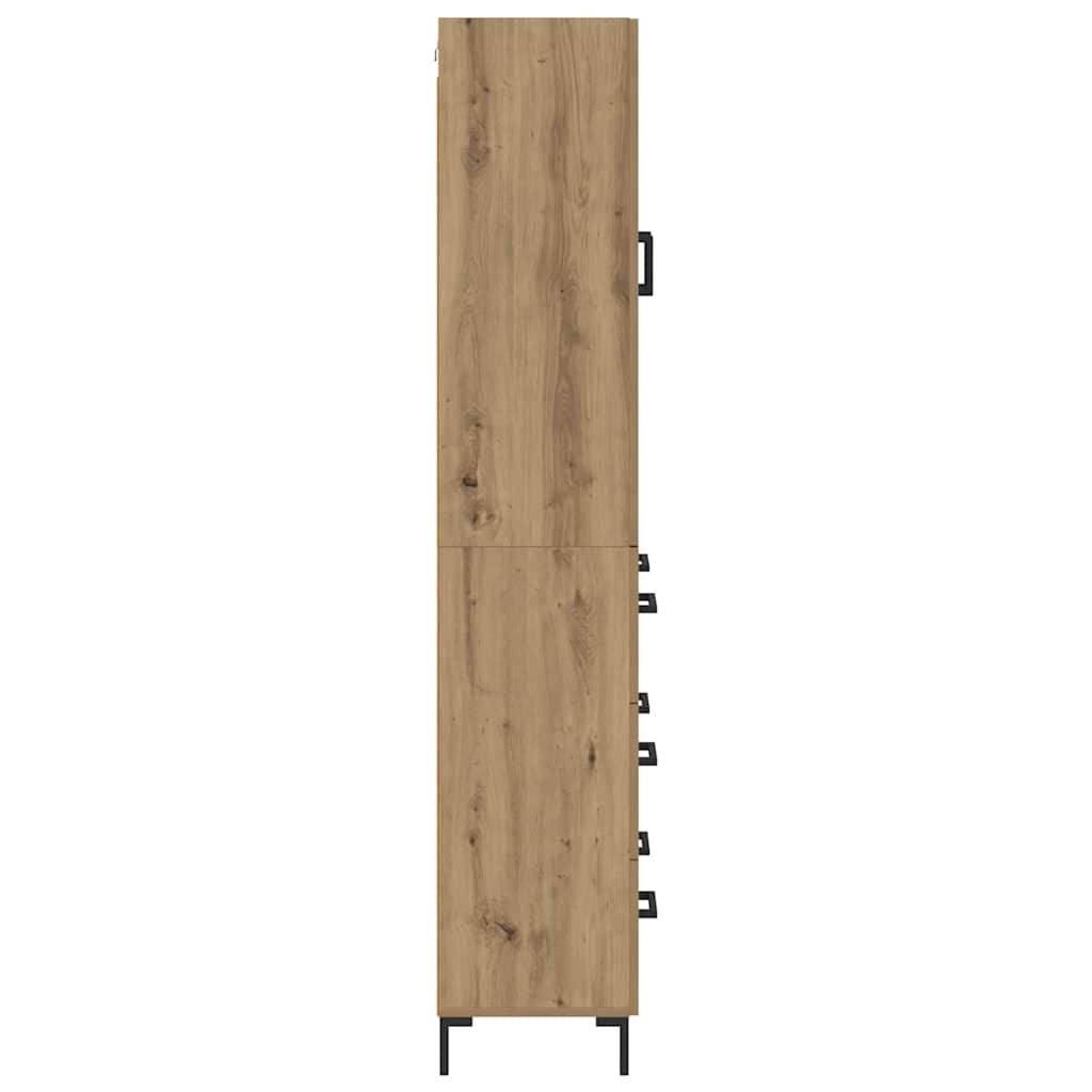 Highboard 2 stk. Artisan-Eiche 69,5 x 34 x 180 cm Holzwerkstoff
