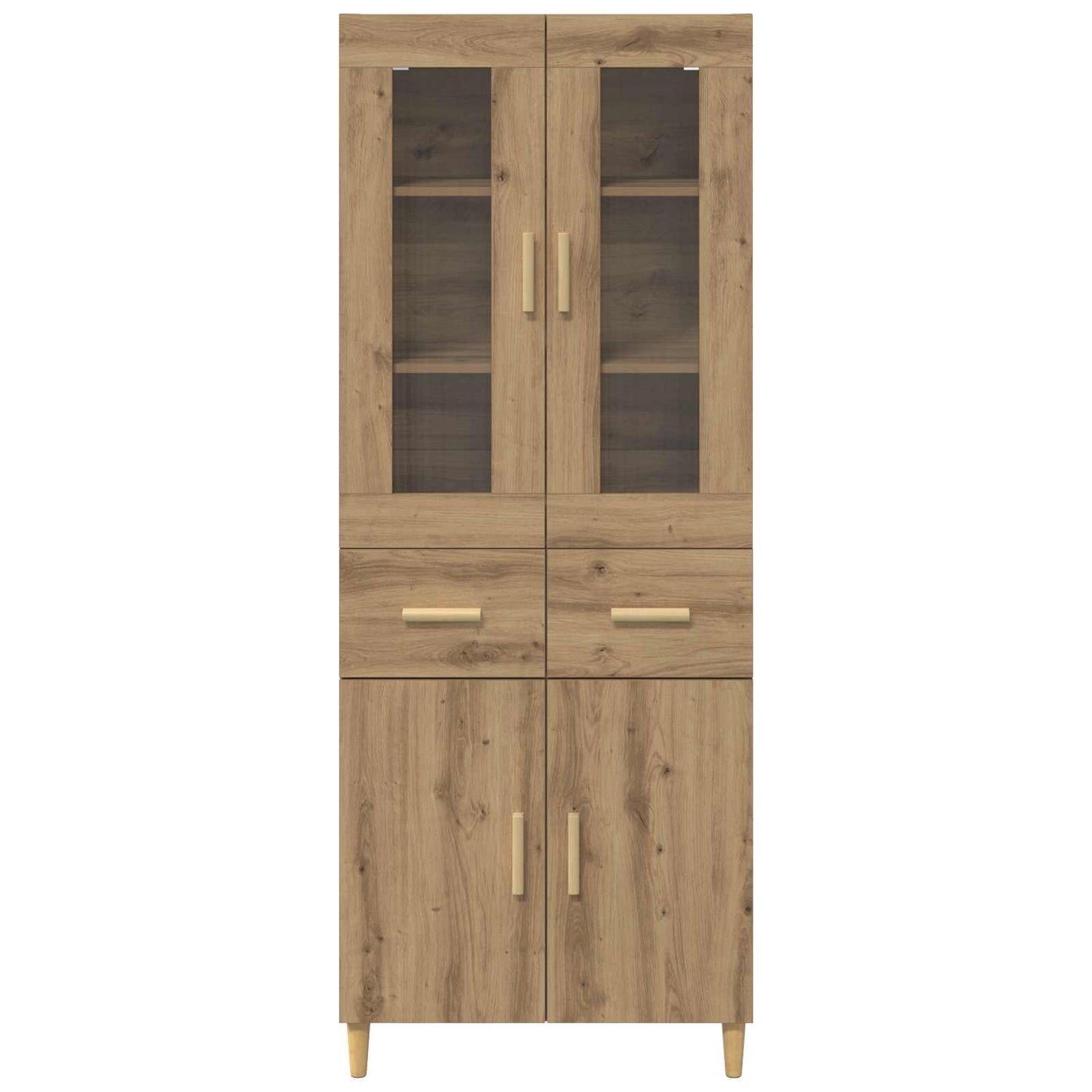 Highboard Artisan-Eiche 69,5 x 34 x 180 cm Holzwerkstoff