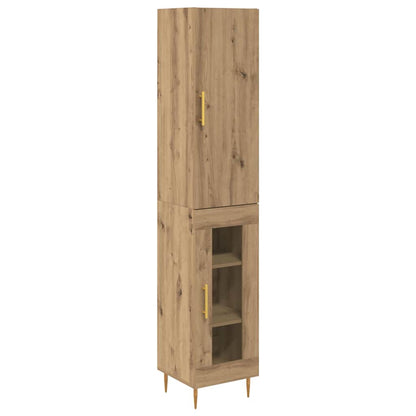 Highboard 2 stk. Artisan-Eiche 34,5 x 34 x 180 cm Holzwerkstoff