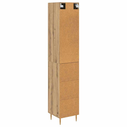 Highboard 2 stk. Artisan-Eiche 34,5 x 34 x 180 cm Holzwerkstoff