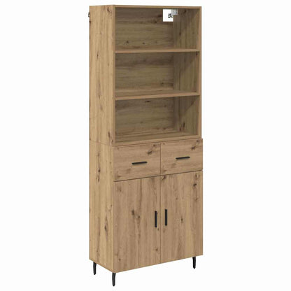 Highboard 2 stk. Artisan-Eiche 69,5 x 32,5 x 180 cm