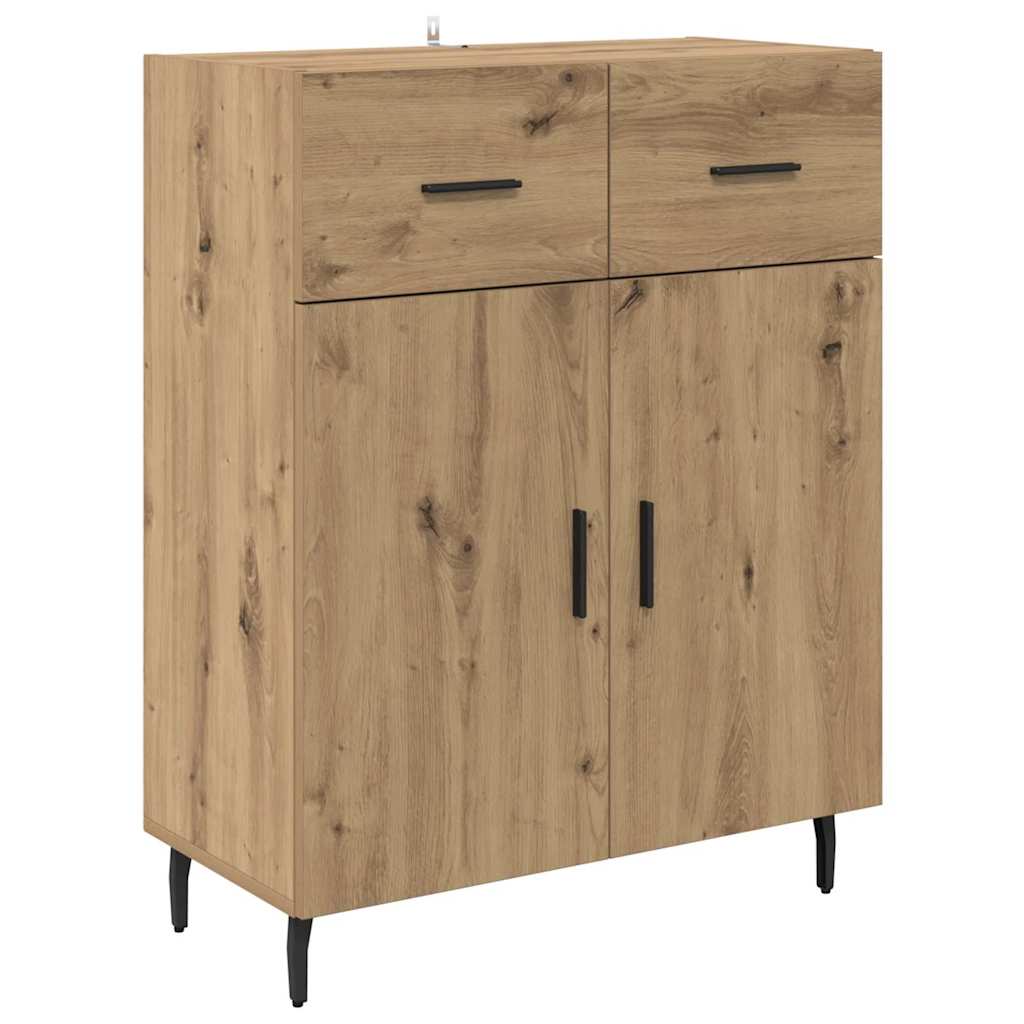 Highboard 2 pcs Artisan-Eiche 69,5 x 32,5 x 180 cm