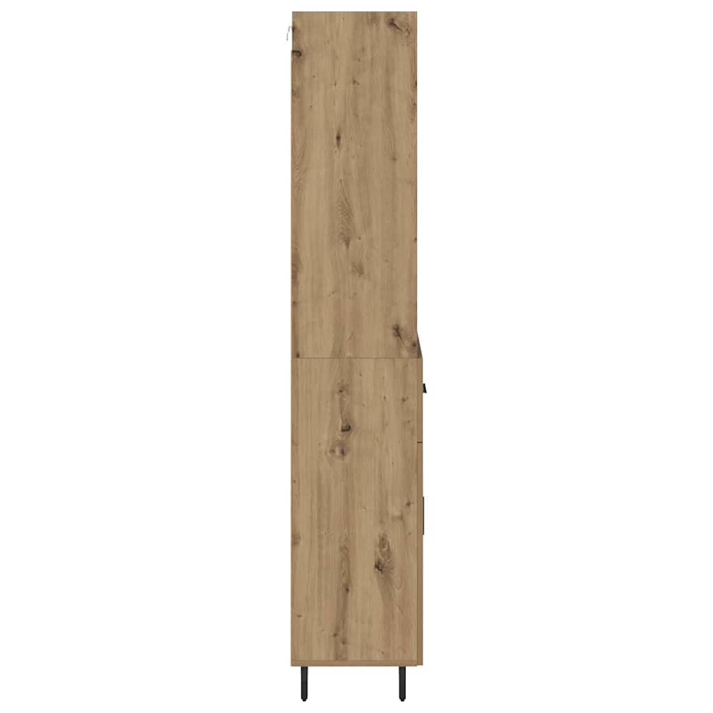 Highboard 2 pcs Artisan-Eiche 69,5 x 32,5 x 180 cm