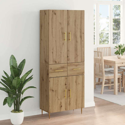 Highboard Artisan-Eiche 69,5 x 34 x 180 cm Holzwerkstoff