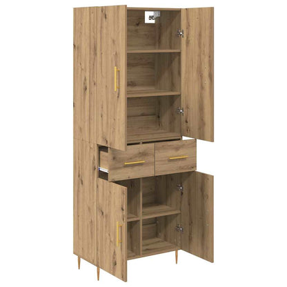 Highboard Artisan-Eiche 69,5 x 34 x 180 cm Holzwerkstoff