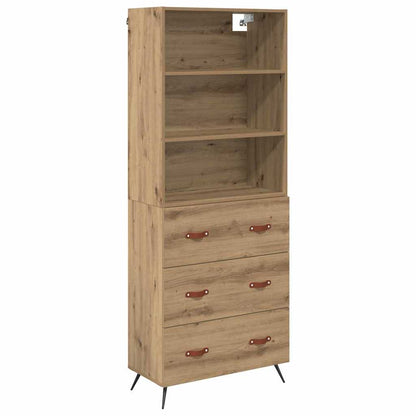 Highboard Artisan-Eiche 69,5 x 34 x 180 cm Holzwerkstoff