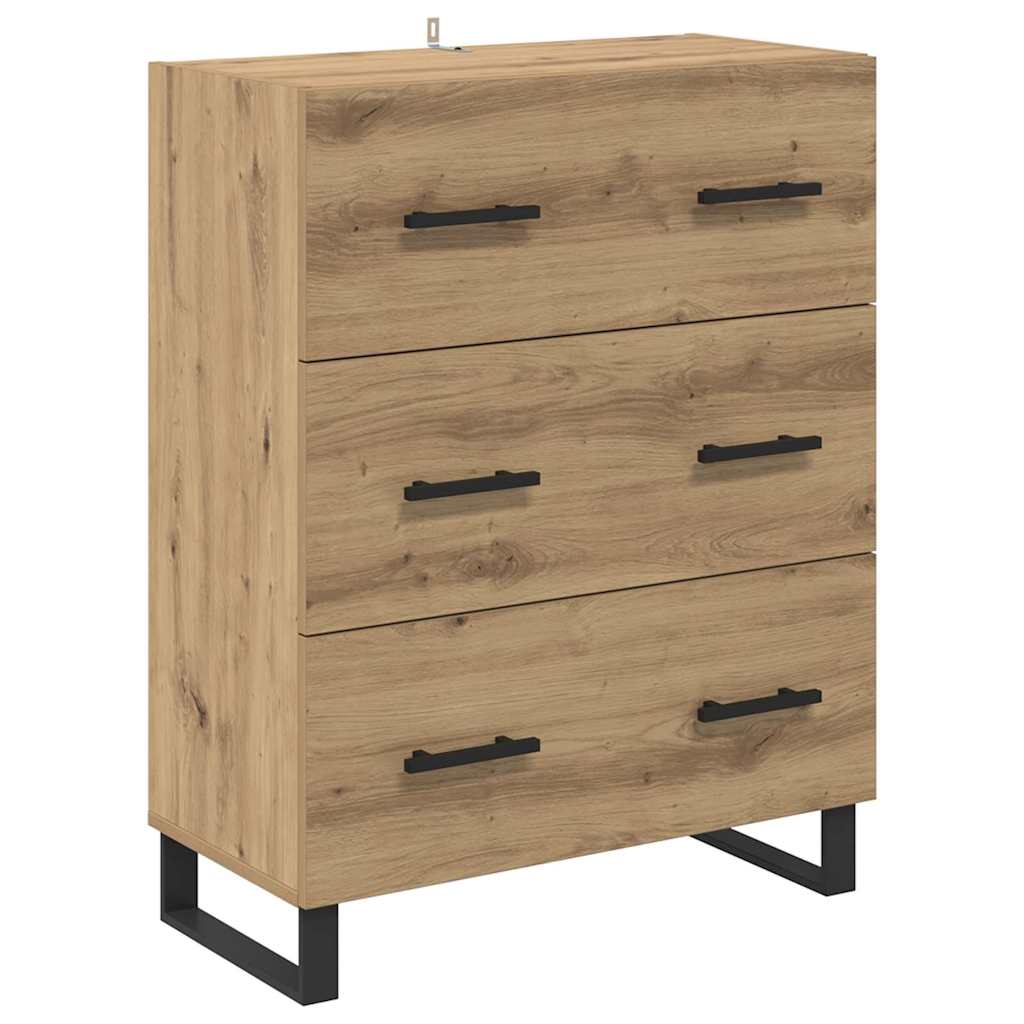 Highboard 2 pcs Artisan-Eiche 69,5 x 34 x 180 cm Holzwerkstoff