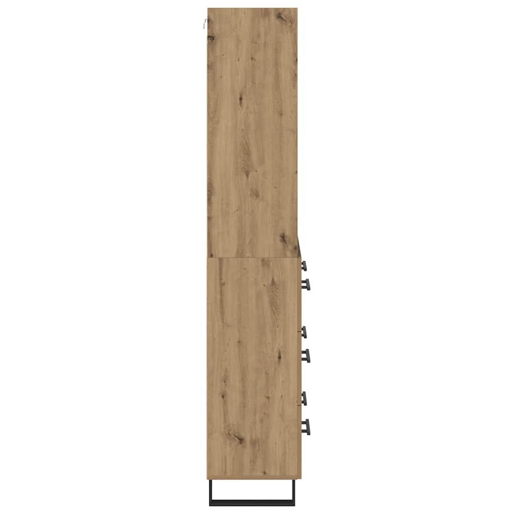 Highboard 2 pcs Artisan-Eiche 69,5 x 34 x 180 cm Holzwerkstoff