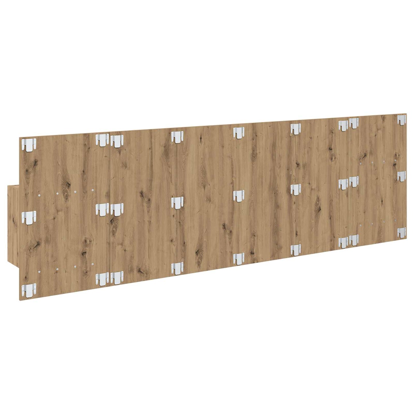 Kopfteil mit Schrank 3 stk. Artisan-Eiche Holzwerkstoff