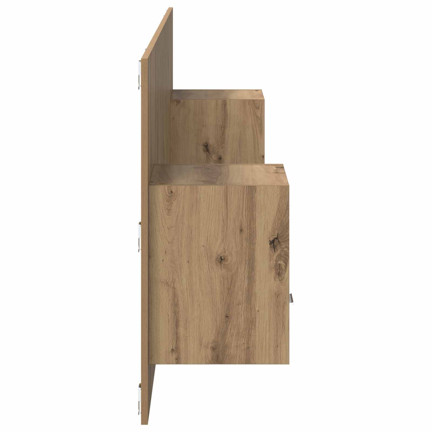 Kopfteil mit Schrank 3 stk. Artisan-Eiche Holzwerkstoff