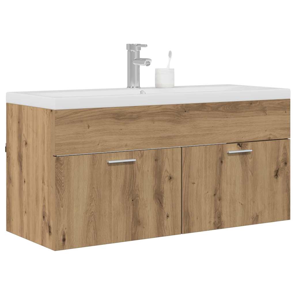 Badezimmerschrank Artisan-Eiche 100 x 38,5 x 46 cm