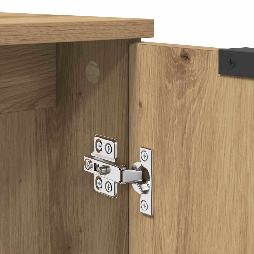 Badezimmerschrank-Set 2 Stk. Artisan-Eiche Holzwerkstoff