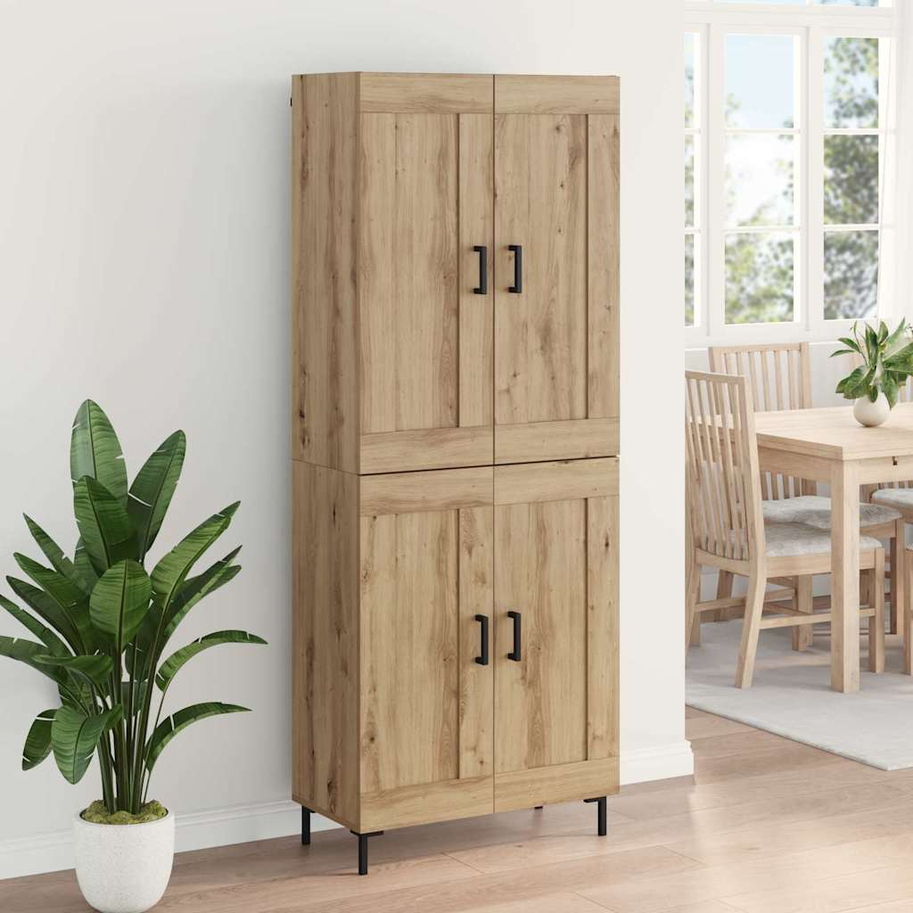Highboard 2 stk. Artisan-Eiche 69,5 x 34 x 180 cm Holzwerkstoff