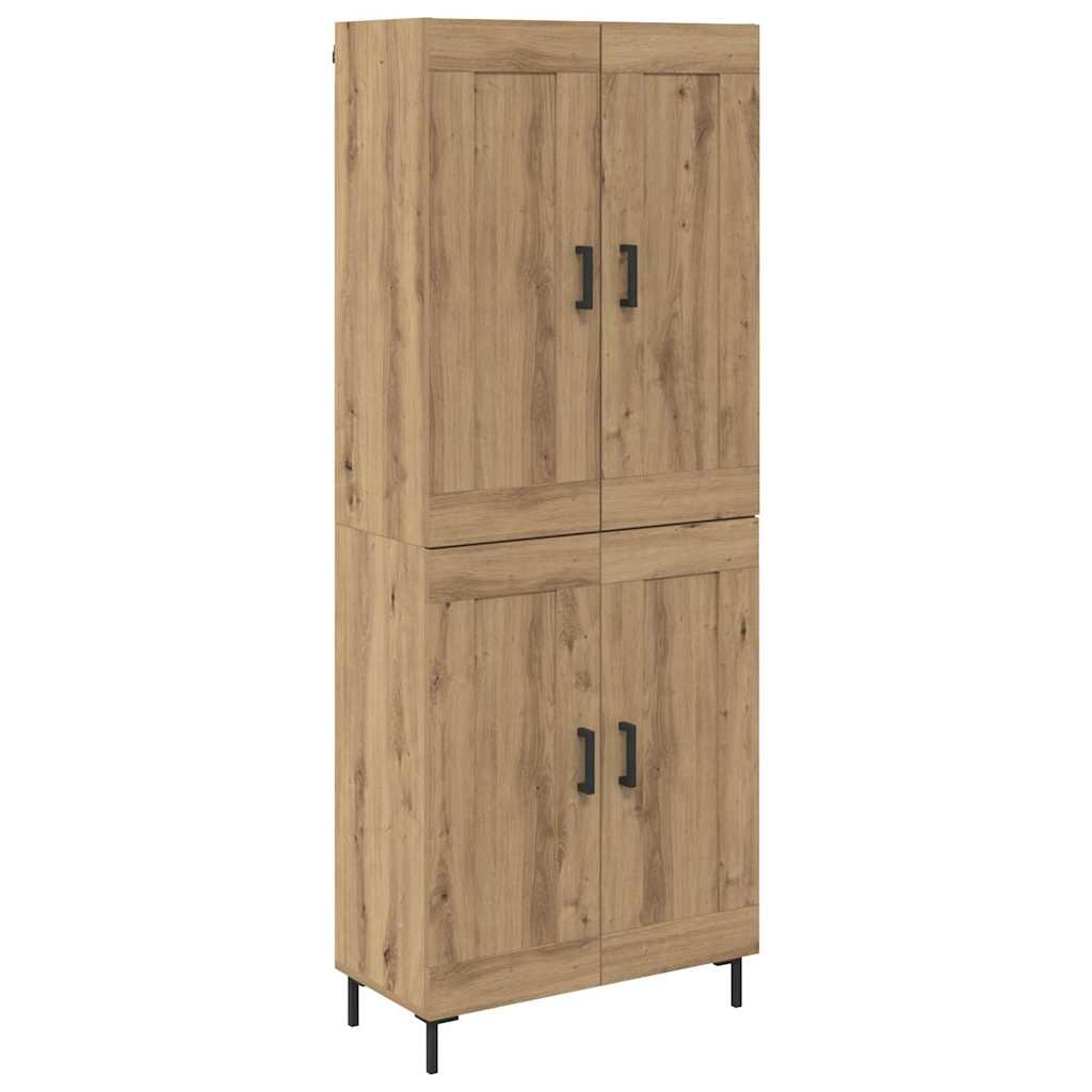 Highboard 2 stk. Artisan-Eiche 69,5 x 34 x 180 cm Holzwerkstoff