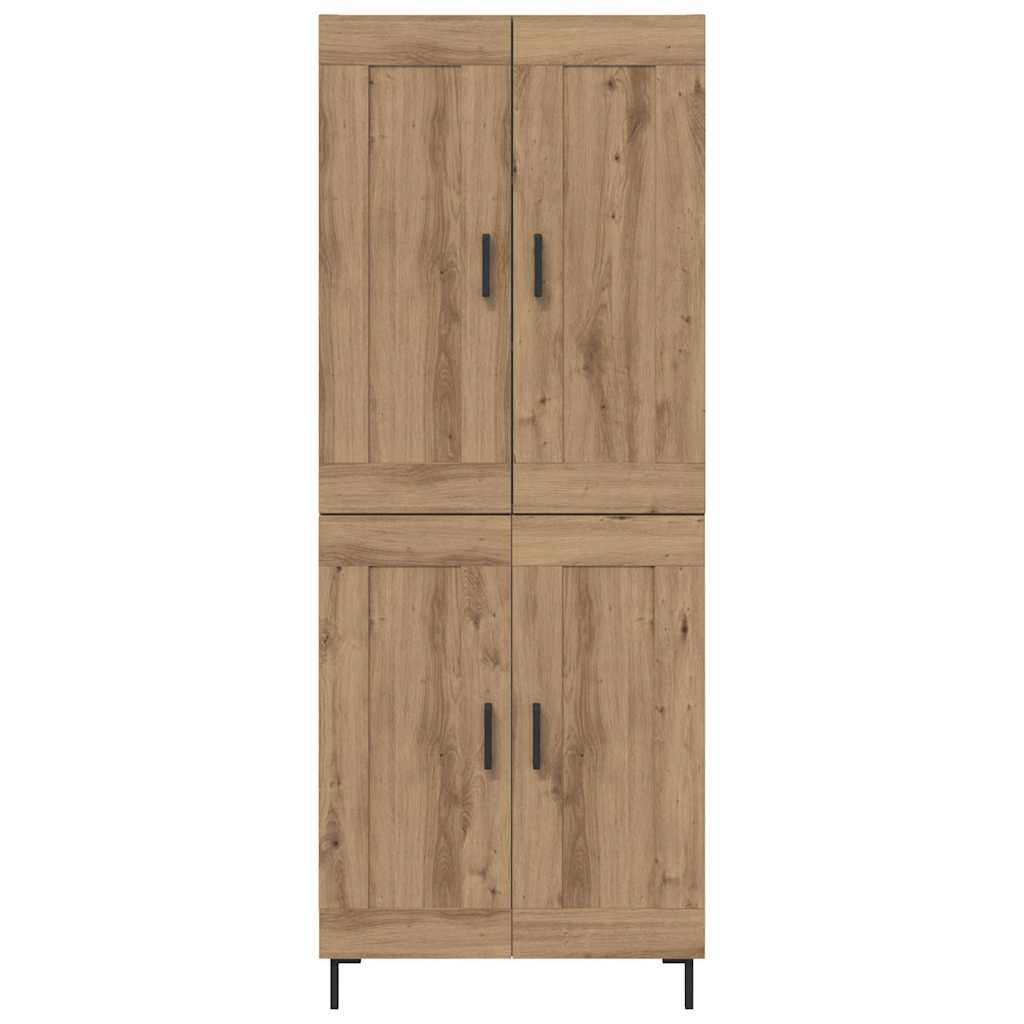 Highboard 2 stk. Artisan-Eiche 69,5 x 34 x 180 cm Holzwerkstoff
