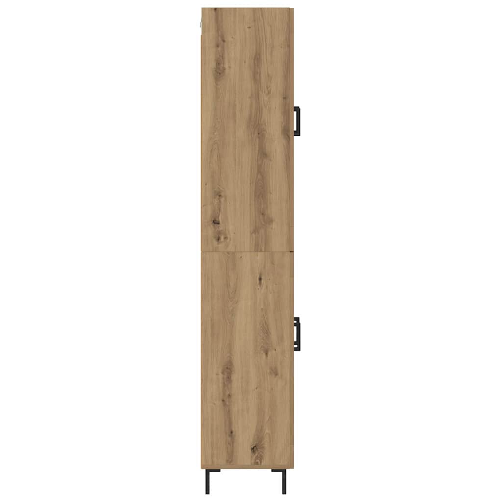 Highboard 2 stk. Artisan-Eiche 69,5 x 34 x 180 cm Holzwerkstoff