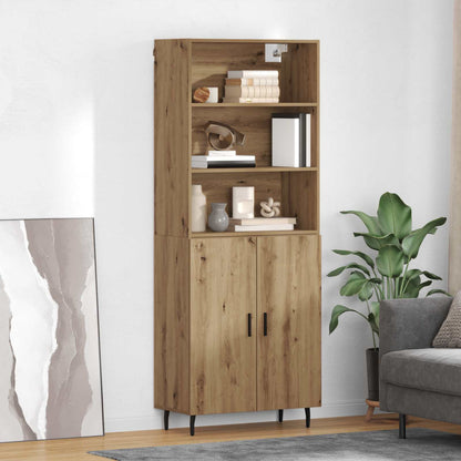 Highboard 2 stk. Artisan-Eiche 69,5 x 32,5 x 180 cm