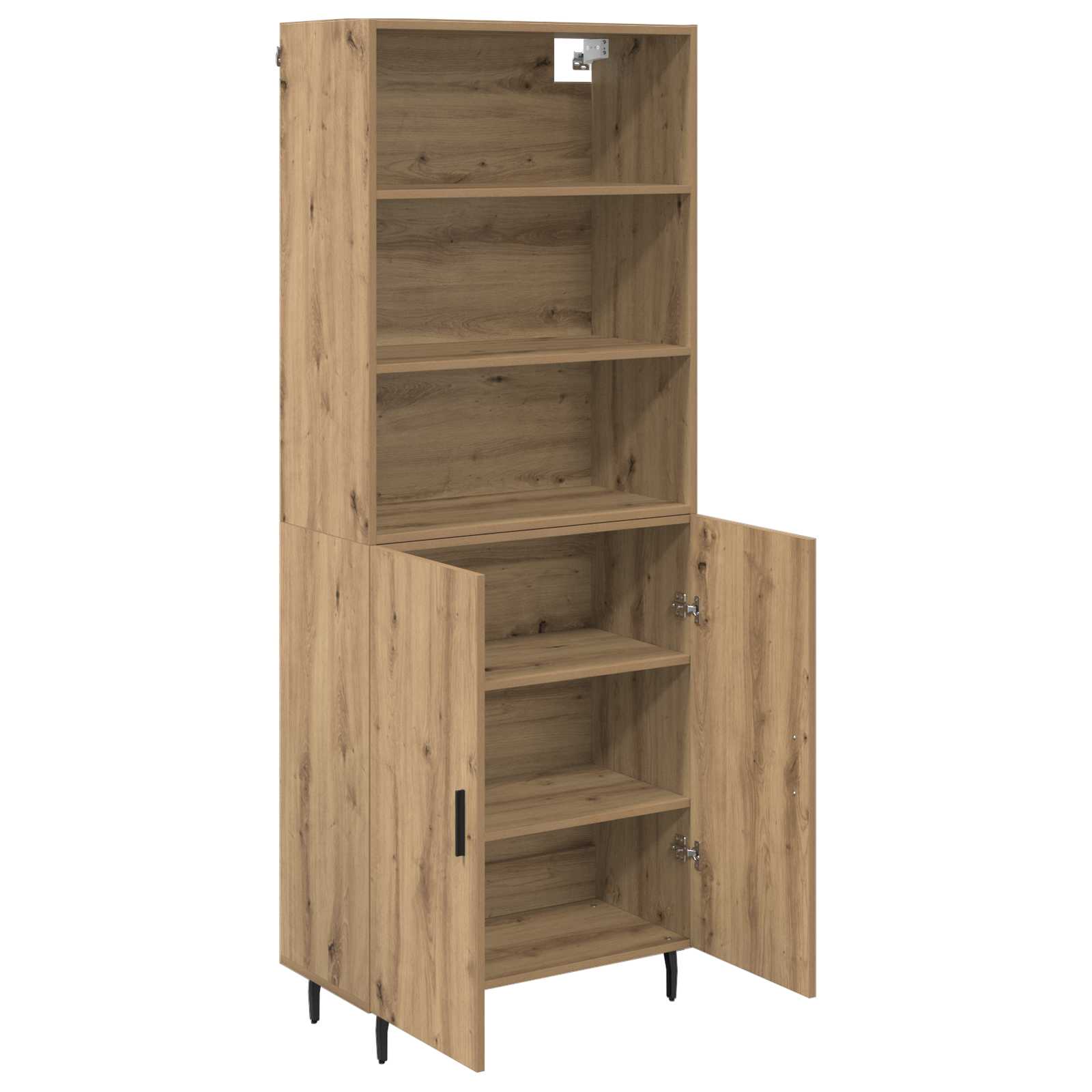 Highboard 2 stk. Artisan-Eiche 69,5 x 32,5 x 180 cm