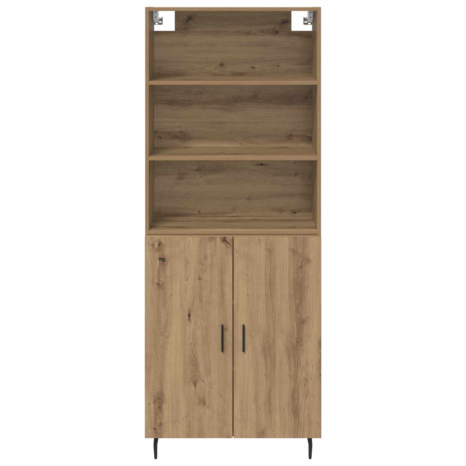 Highboard 2 stk. Artisan-Eiche 69,5 x 32,5 x 180 cm