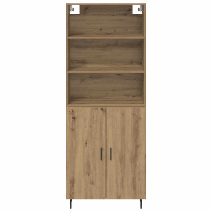 Highboard 2 stk. Artisan-Eiche 69,5 x 32,5 x 180 cm