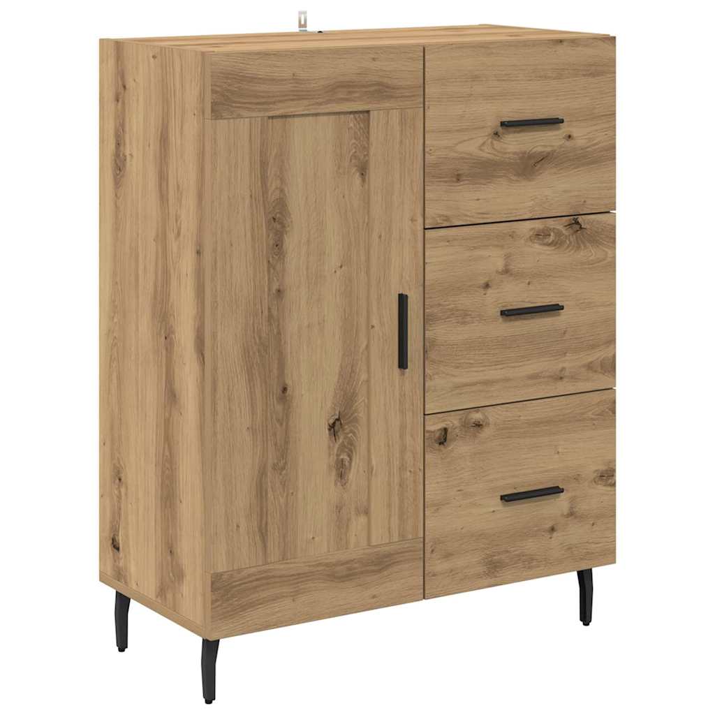 Highboard 2 pcs Artisan-Eiche 69,5 x 32,5 x 180 cm