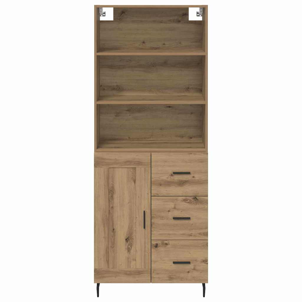 Highboard 2 pcs Artisan-Eiche 69,5 x 32,5 x 180 cm