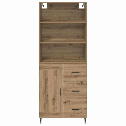 Highboard 2 stk. Artisan-Eiche 69,5 x 32,5 x 180 cm