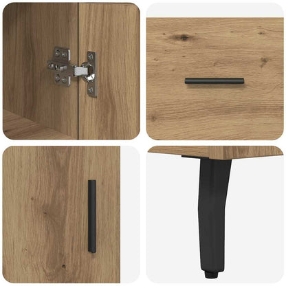 Highboard Artisan-Eiche 34,5 x 34 x 180 cm Holzwerkstoff