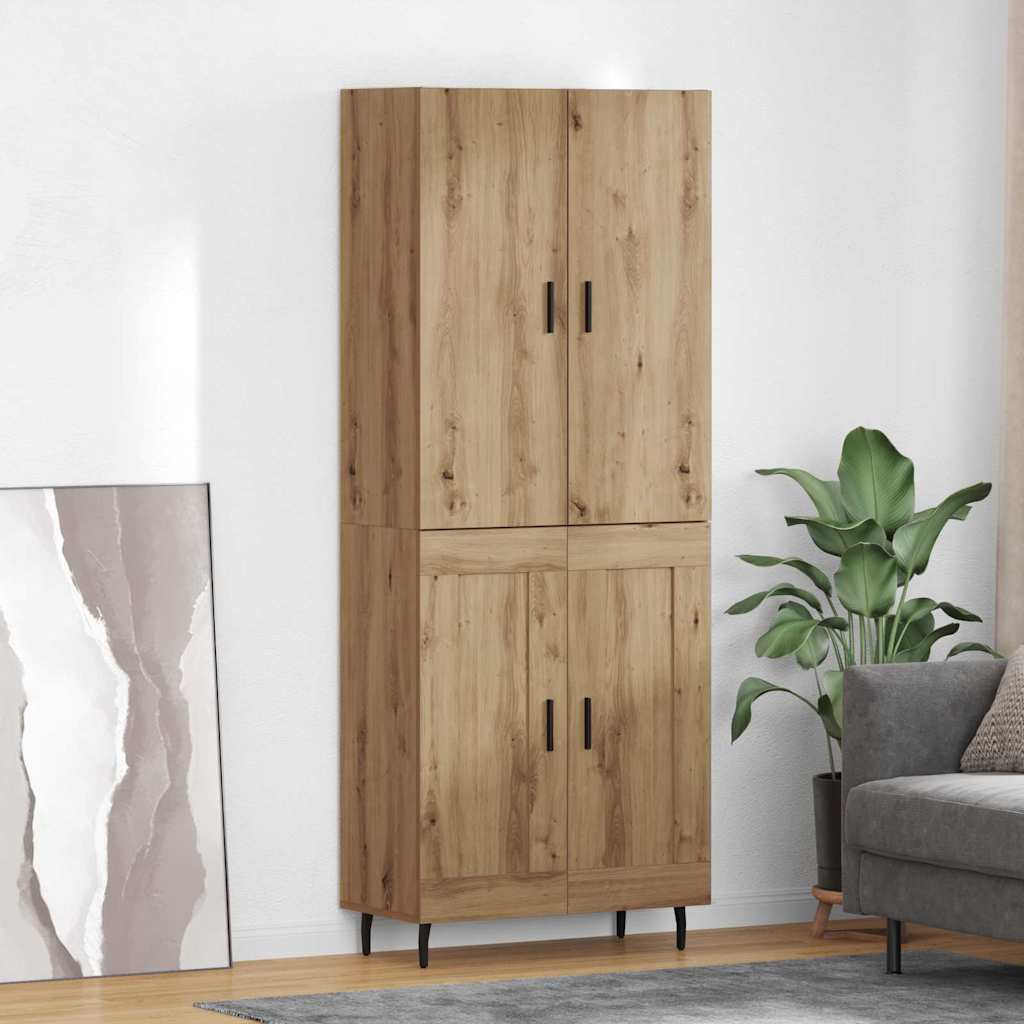Highboard 2 pcs Artisan-Eiche 69,5 x 34 x 180 cm Holzwerkstoff