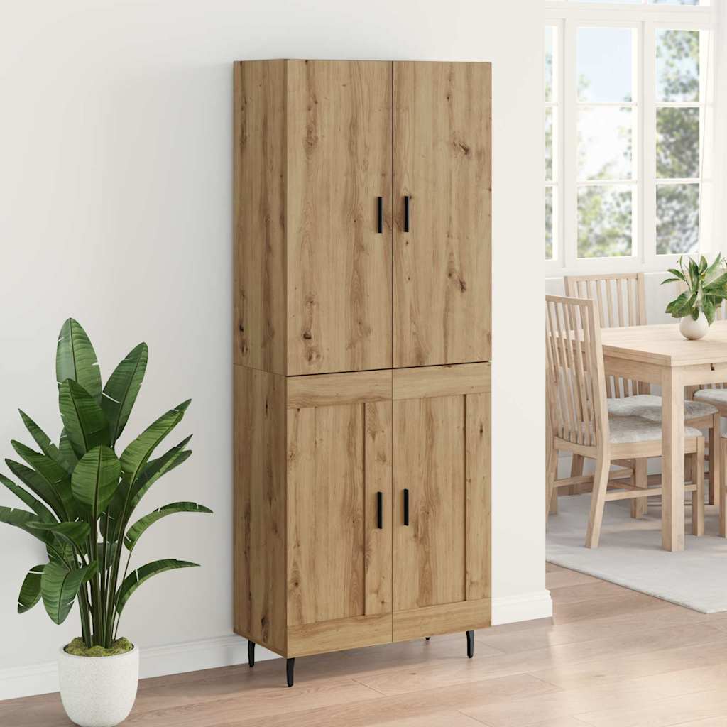 Highboard 2 pcs Artisan-Eiche 69,5 x 34 x 180 cm Holzwerkstoff