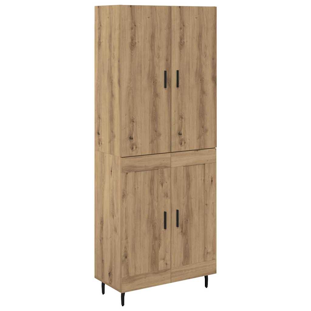 Highboard 2 pcs Artisan-Eiche 69,5 x 34 x 180 cm Holzwerkstoff