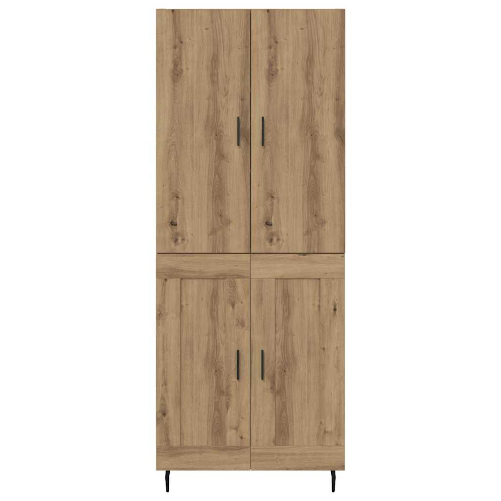 Highboard 2 pcs Artisan-Eiche 69,5 x 34 x 180 cm Holzwerkstoff