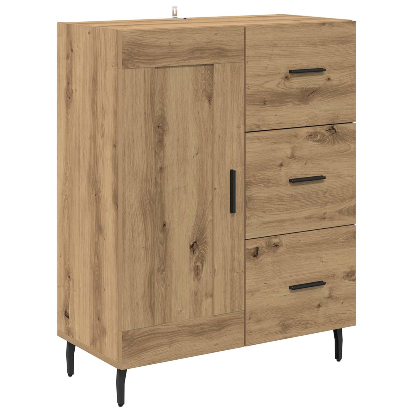 Highboard 2 stk. Artisan-Eiche 69,5 x 34 x 180 cm Holzwerkstoff