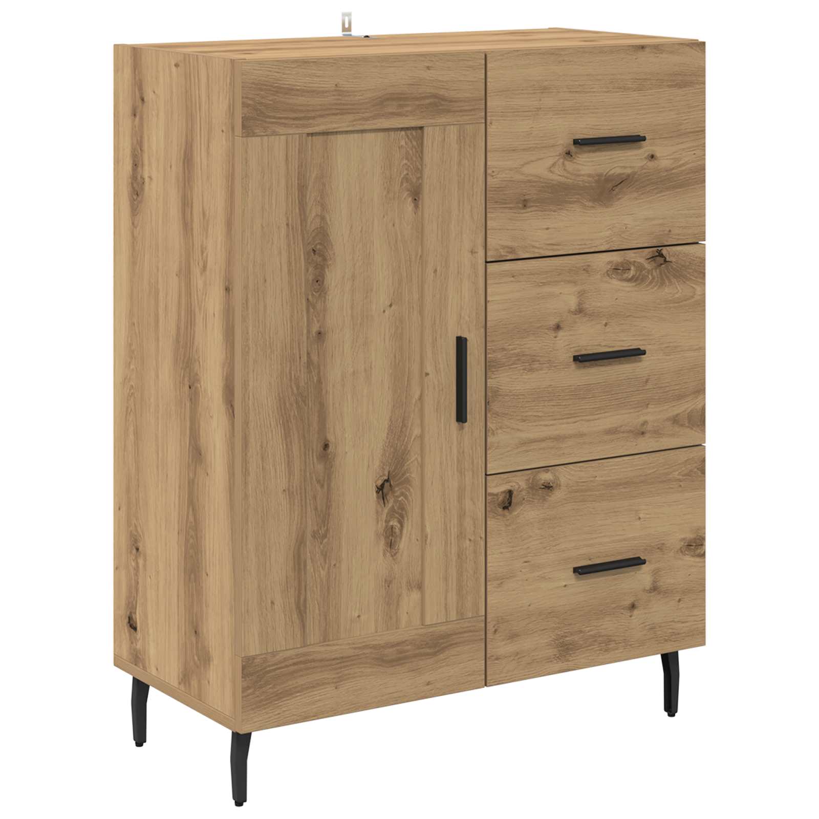 Highboard 2 stk. Artisan-Eiche 69,5 x 34 x 180 cm Holzwerkstoff