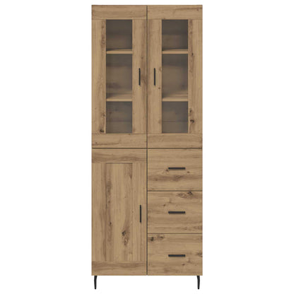 Highboard 2 stk. Artisan-Eiche 69,5 x 34 x 180 cm Holzwerkstoff